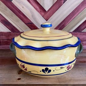 Vintage Home & Garden Party Stoneware Collection Soup Tureen | Pot With Lid